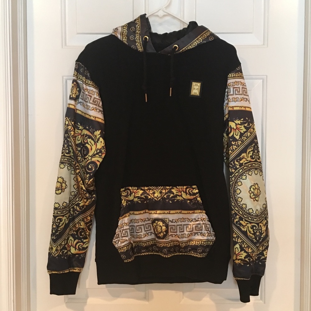 Men’s Forte Black/Gold Hoodie Sweatshirt
